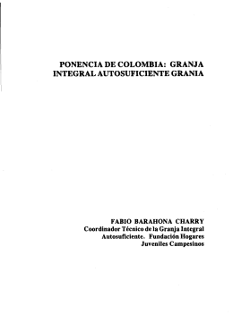 ponencia de colombia: granja integral autosuficiente grania
