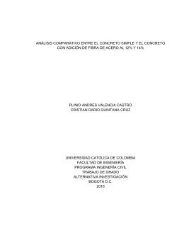 ANÁLISIS COMPARATIVO ENTRE EL CONCRETO SIMPLE Y EL