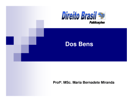 Dos Bens - Direito Brasil