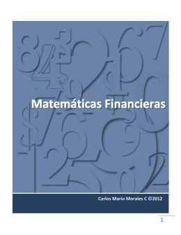 Anualidades y gradientes - Curso Matemáticas Financieras
