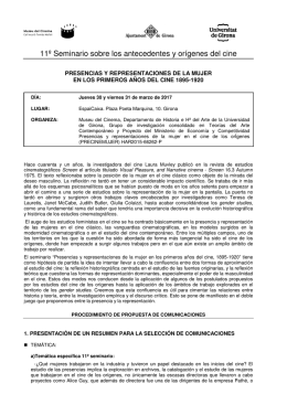 Call for papers - Museu del Cinema