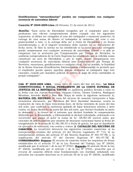 Compensación de gratificaciones extraordinarias