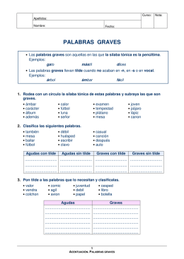 palabras graves