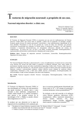 Trastorno de migración neuronal: a propósito de un caso