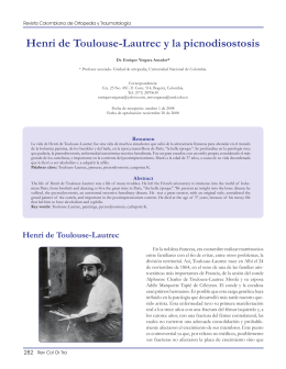 Henri de Toulouse-Lautrec y la picnodisostosis