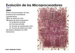Evolución de los Microprocesadores
