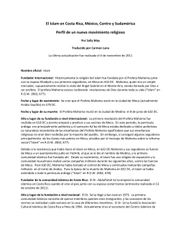 El Islam en Costa Rica, México, Centro y