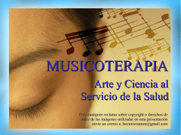 Definición de musicoterapia