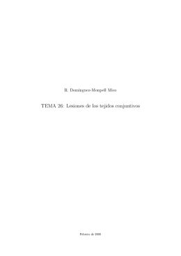 TEMA 26: Lesiones de los tejidos conjuntivos - Eusalud