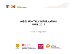 MIBEL MONTHLY INFORMATION APRIL 2015