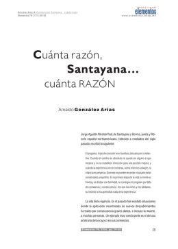 Cuánta razón, Santayana… cuánta razón