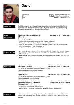 Sample CV