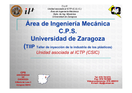 Área de Ingeniería Mecánica CPS Universidad de Zaragoza