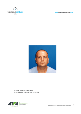 1 DR. SERGIO MAURO CUIDADO DE LA SALUD CEA