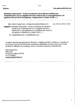 Zimbra Iina.palazzo@cidis.org - Consorzio Intercomunale di Servizi