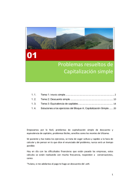 Problemas resueltos de Capitalización simple