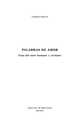 Palabras de amor TX - Desclée De Brouwer