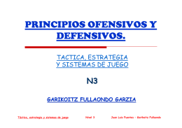 principios ofensivos y defensivos.