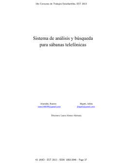 Sistema de análisis y búsqueda para sábanas telefónicas