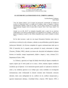 EL ESTUDIO DE LAS EMOCIONES EN EL MBITO LABORAL