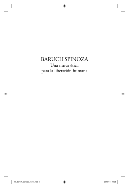 baruch spinoza - Biblioteca Nueva