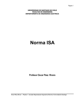 Norma ISA - Automática USACH