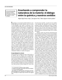 Enseñando a comprender la naturaleza de la materia