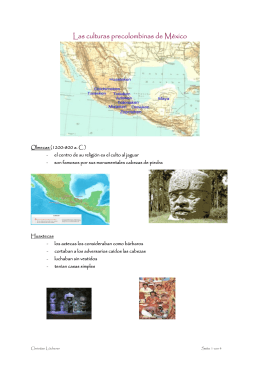 Las culturas precolombinas de México