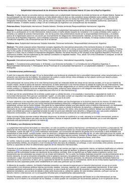 REVISTA ÂMBITO JURÍDICO ® Subjetividad internacional de las