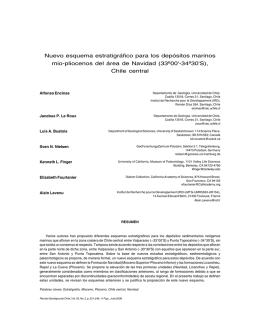 Nuevo esquema estratigráfico para los depósitos marinos mio