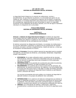Ley 100, de 1993. Sistema de Seguridad Social