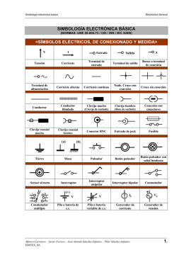 Simbolos electrónicos básicos - electronica