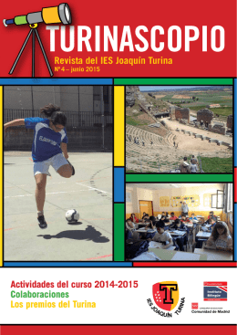 Revista del IES Joaquín Turina Actividades del curso 2014