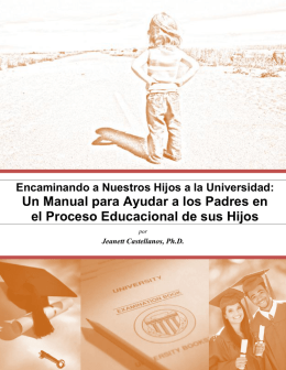 Encaminando a Nuestros Hijos a la Universidad