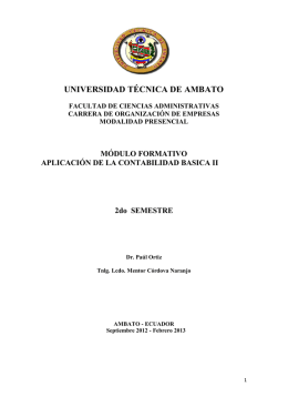 Aplicación de la Contabilidad Básica II