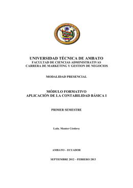 Aplicación de Contabilidad Básica I