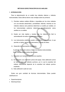 INTRODUCCIÓN A LOS MÉTODOS ESPECTROSCÓPICOS DE