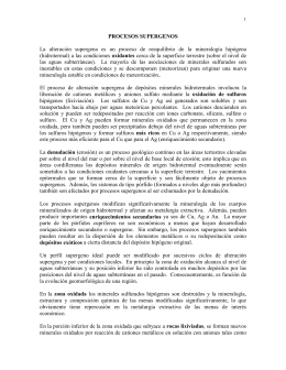 procesos supergenos