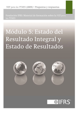 Módulo 5: Estado del Resultado Integral y Estado de