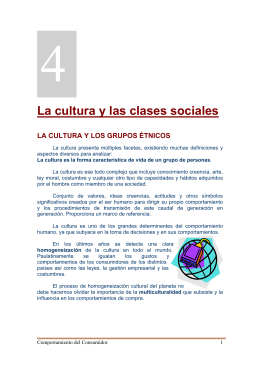 La cultura y las clases sociales