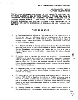 colonia isidro fabela clave de colonia 10—087 proyecto de