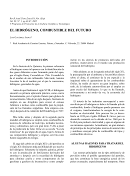 el hidrógeno, combustible del futuro