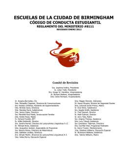 CODIGO DE CONDUCTA DE LOS ESTUDIANTES