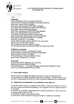 Asistentes: - Ayuntamiento de Torrelodones