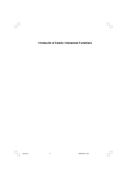 Introducción al Derecho Internacional Humanitario