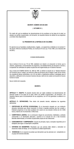 Decreto 3616 2005