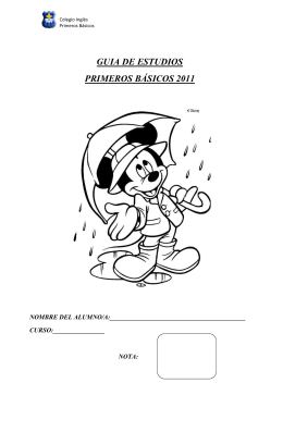 GUIA DE ESTUDIOS PRIMEROS BÁSICOS 2011