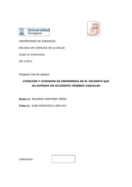 Atención y Cuidados de Enfermería en el Paciente con Accidente