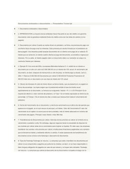 Documentos endosados o descontados — Presentation Transcript 1