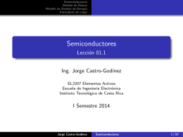 Semiconductores - Escuela de Ingeniería Electrónica